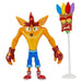 CRASH BANDICOOT 4.5" ACTION FIGURE: CRASH BANDICOOT W AKU AKU MASK New - Tistaminis