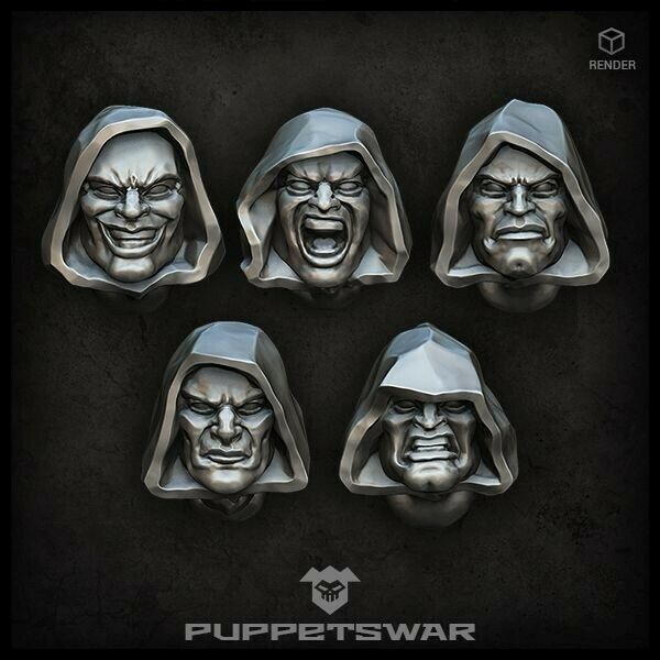 Puppets War Hooded heads New - Tistaminis