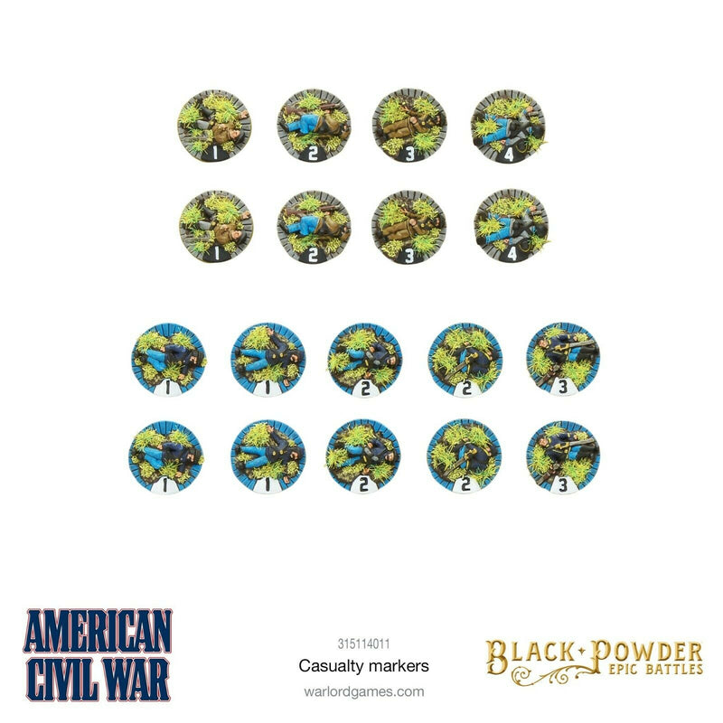 Black Powder: American Civil War Casualty Markers Pre-Order - Tistaminis