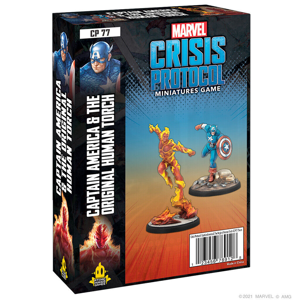 Marvel Crisis Protocol:Captain America & the Original Human Torch Sep 9Pre-Order - Tistaminis