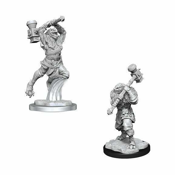 Critical Role Unpainted Miniatures Wave 1: Ravenite Half-Dragon Barbarian Female - Tistaminis