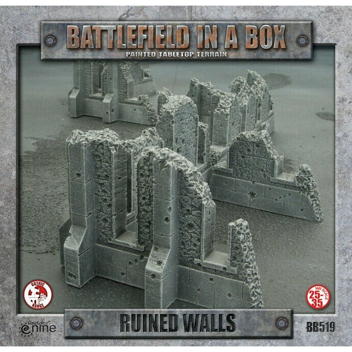 Battlefield in a Box GOTHIC TERRAIN: Ruined Walls New - Tistaminis