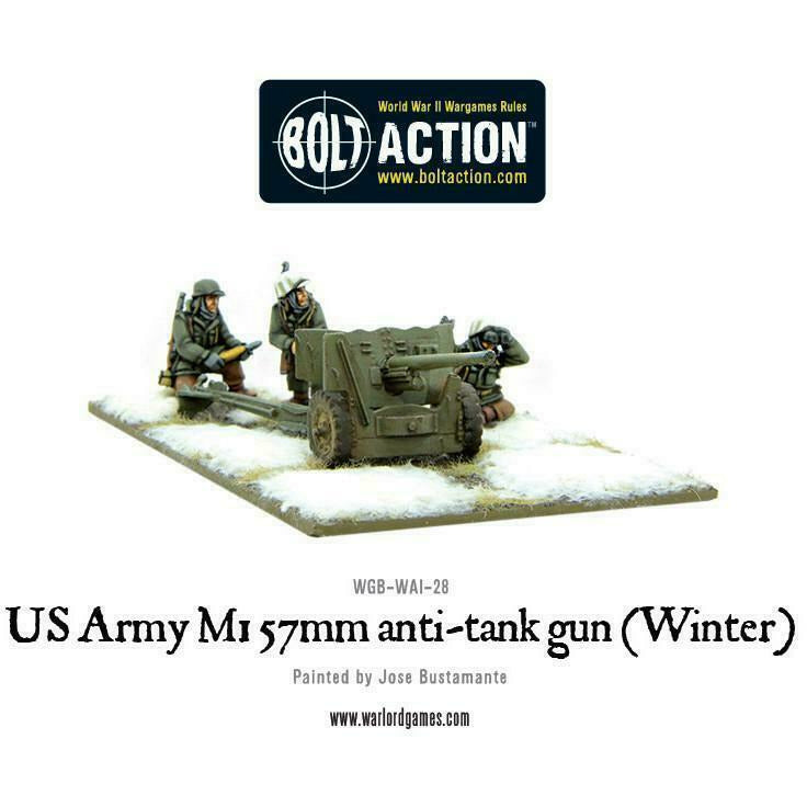 Bolt Action US Army M1 57mm Anti-Tank Gun (Winter) New - TISTA MINIS