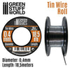 Green Stuff World Flexible Tin Wire Roll 0.4mm New - TISTA MINIS