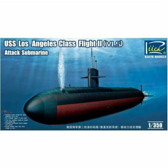 Riich 1/350 USS Los Angeles Class Flight II (VLS) Attack Submarine New - TISTA MINIS