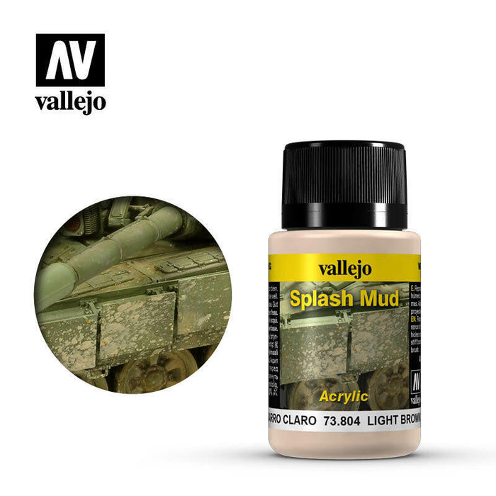 Vallejo Weathering Effects Light Brown Splash Mud - VAL73804 - Tistaminis