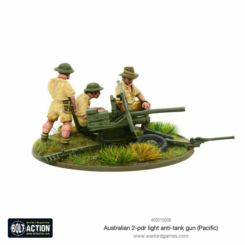 Bolt Action Australian 2-pdr Light Anti-Tank Gun New - TISTA MINIS