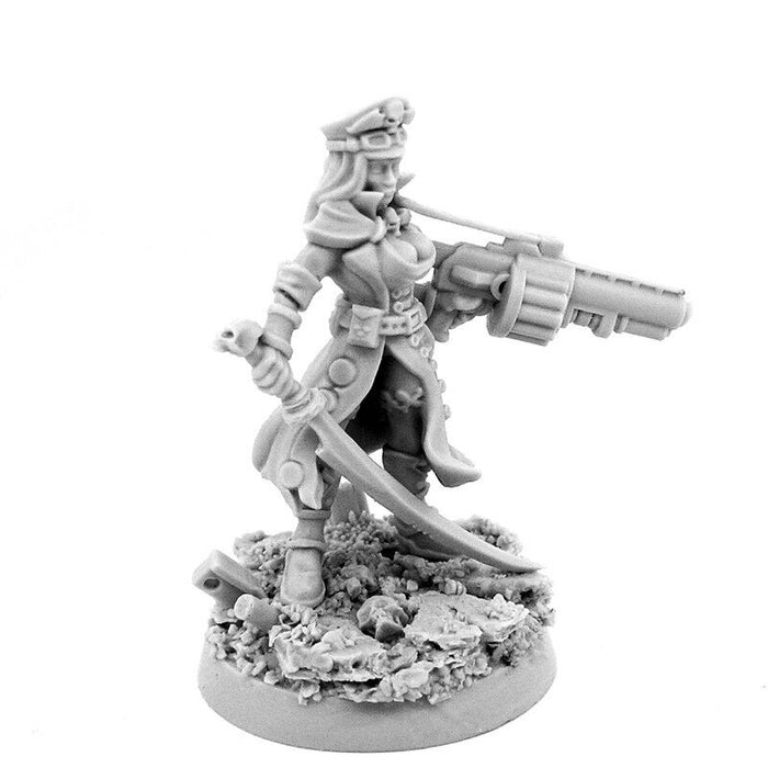 Wargames Exclusive IMPERIAL SOLDIER FEMALE COMMISSAR WITH GRENADE LAUNCHER New - TISTA MINIS