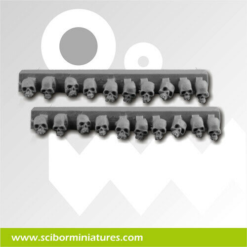 Scibor Miniatures Skulls (20)  New - TISTA MINIS