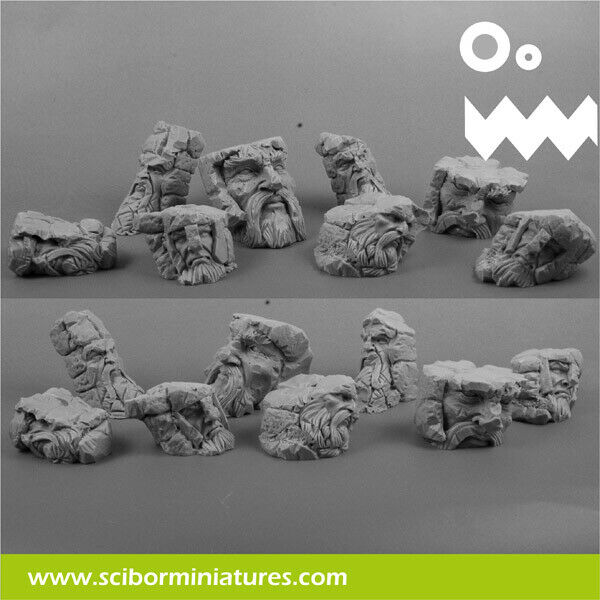 Scibor Miniatures Dwarven Basing Kit (8)  New - TISTA MINIS
