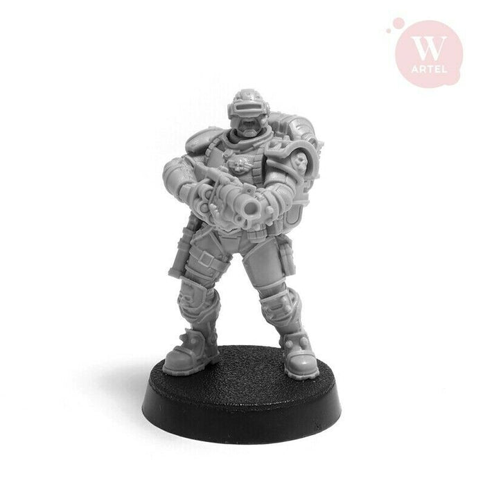 Artel Miniatures - L.E.U Riot Control Squad (Males) 28mm New - TISTA MINIS