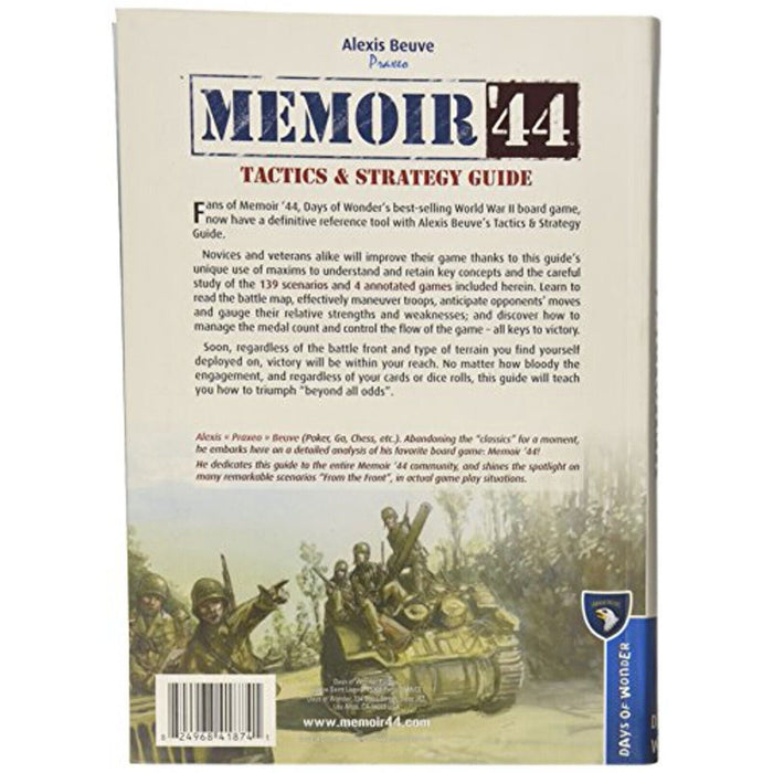 DAYS OF WONDER:	MEMOIR'44: TACTICS & STRATEGY GUIDE New - Tistaminis