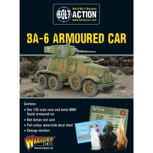 Bolt Action Soviet BA-6 Armoured Car New - TISTA MINIS