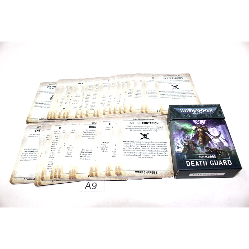 Warhammer Chaos Space Marines Data Cards - A9 - Tistaminis