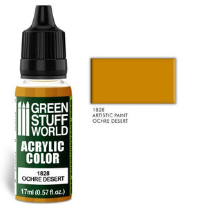 Green Stuff World Acrylic Color Ochre Desert - Tistaminis