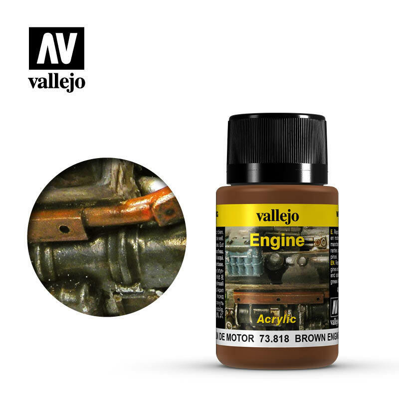 Vallejo Weathering Effects Brown Engine Soot - VAL73818 - Tistaminis