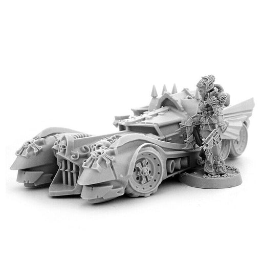 Wargames Exclusive HERESY HUNTER FEMALE INQUISITOR WITH INTERCEPTOR CAR New - TISTA MINIS