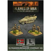 Flames of War Armoured SS Panzergrenadier Company HQ New - TISTA MINIS