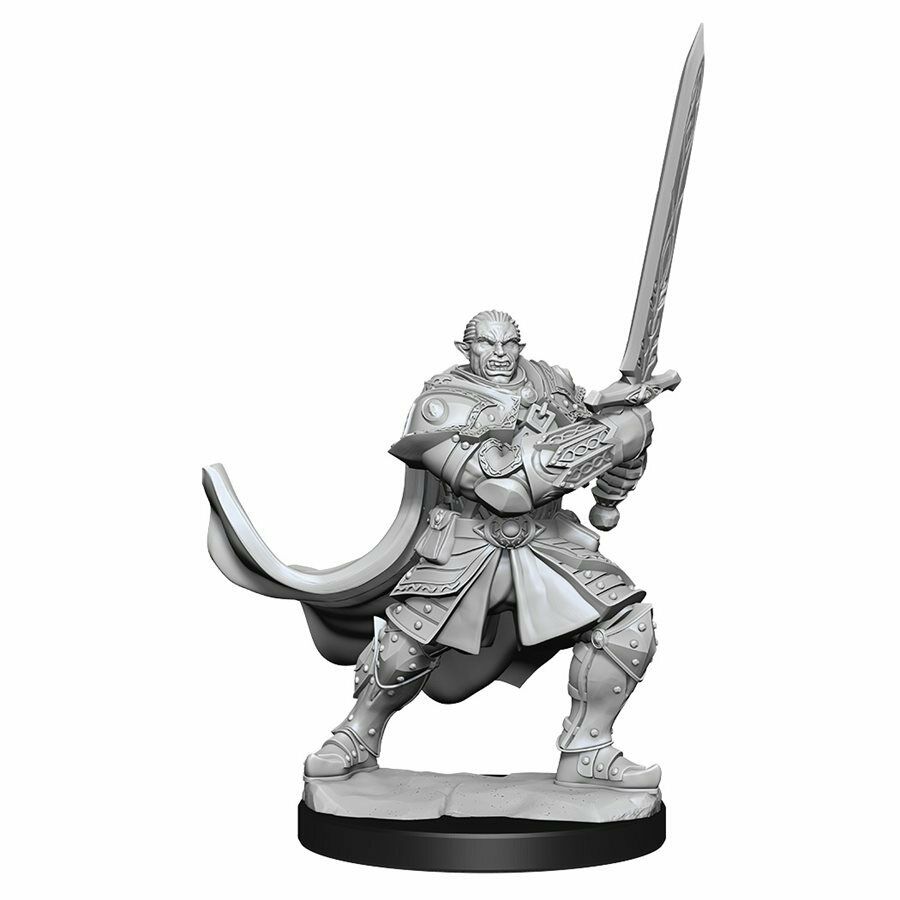 Dungeons and Dragons	Nolzur's Marvelous Miniatures:Wave 15:Half-Orc Paladin Male - Tistaminis