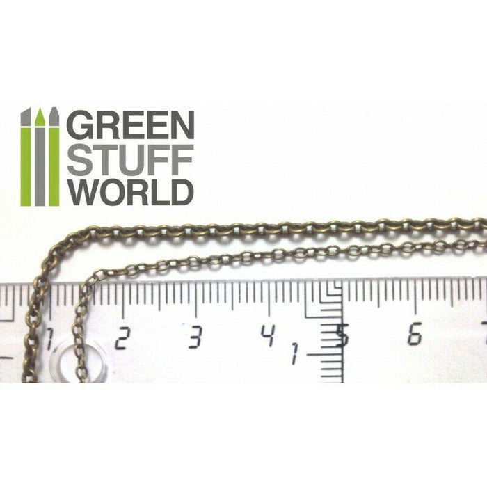 Green Stuff World Hobby Chain 1.5mm - Bronze New - TISTA MINIS