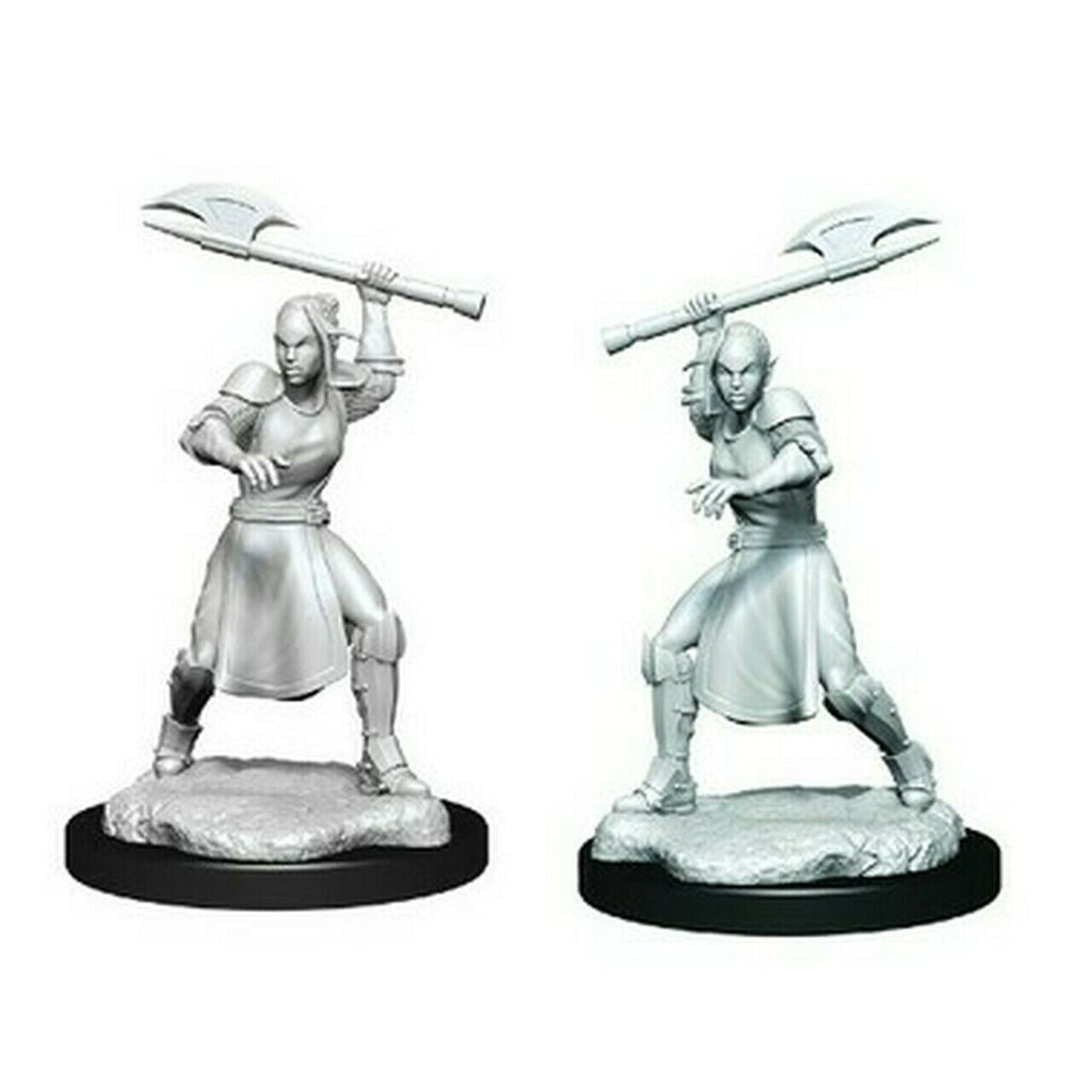 Critical Role Unpainted Miniatures Wave 1: Half-Elf Echo Knight and Echo Female - Tistaminis
