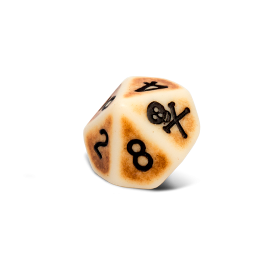 Blood & Plunder Plunder (BONE) D10 Dice Set New - TISTA MINIS