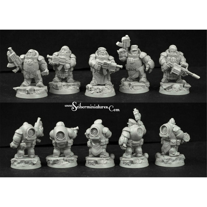 Scibor Miniatures 28mm/30mm Dwarves Marines set1 (5) New - TISTA MINIS