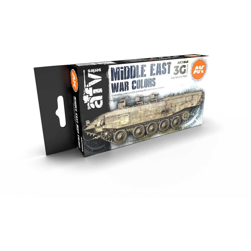 AK Interactive 3G Middle East War Colors New - Tistaminis