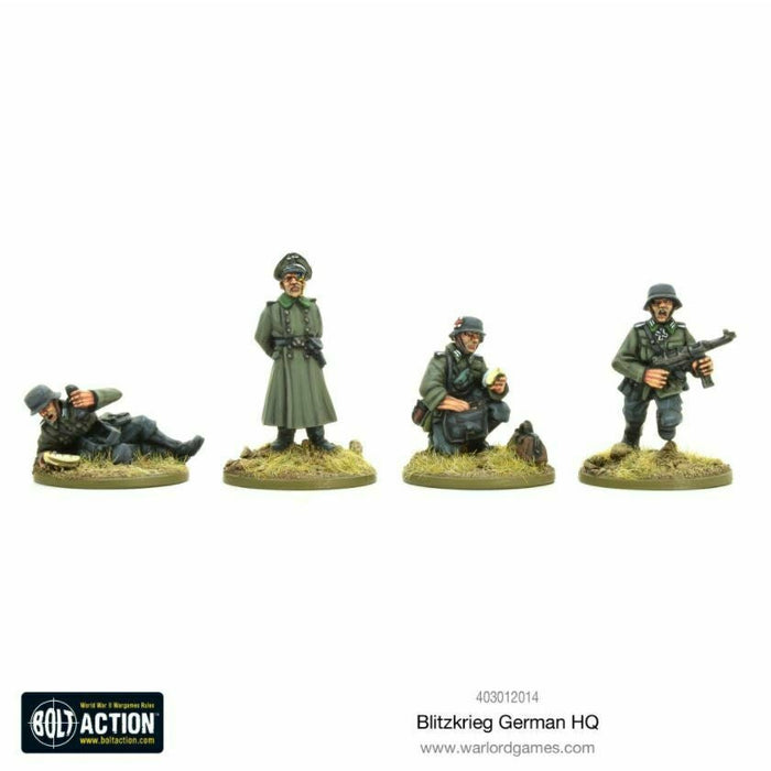 Bolt Action Blitzkrieg German HQ (1939-42) New - TISTA MINIS