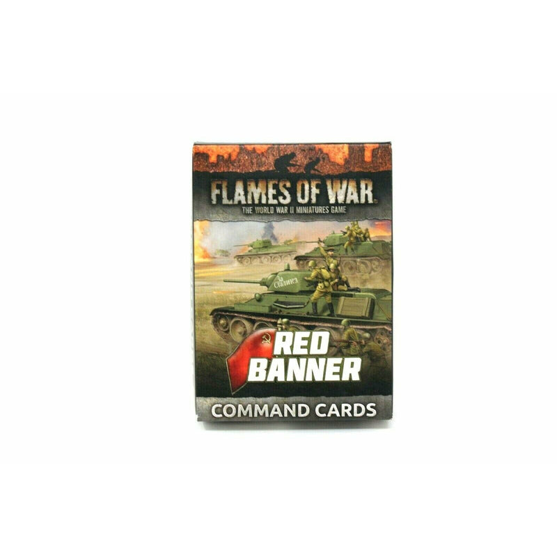 Flames Of War Soviet Red Banner Command Cards New - TISTA MINIS
