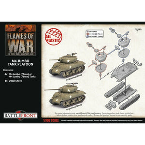 Flames of War American	M4 Jumbo (x4 Plastic) Nov 20th Pre-Order - Tistaminis