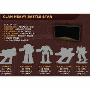 BattleTech: Clan Heavy Battle Star Oct 2021 Pre-Order - Tistaminis