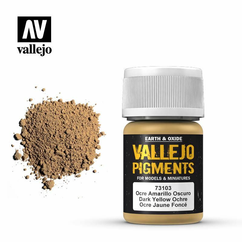 Vallejo Pigments Dark Yellow Ocre Pigment - VAL73103 - Tistaminis