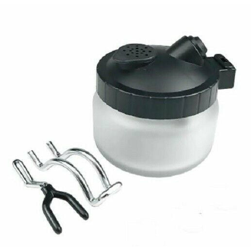 Airbrush Cleaning Pot Stabilizer Glass Jar New - TISTA MINIS