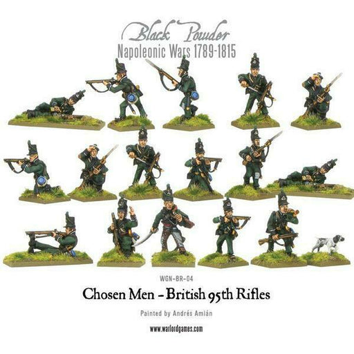 Black Powder American War of Independence Chosen Men - British 95th Rifles New - TISTA MINIS