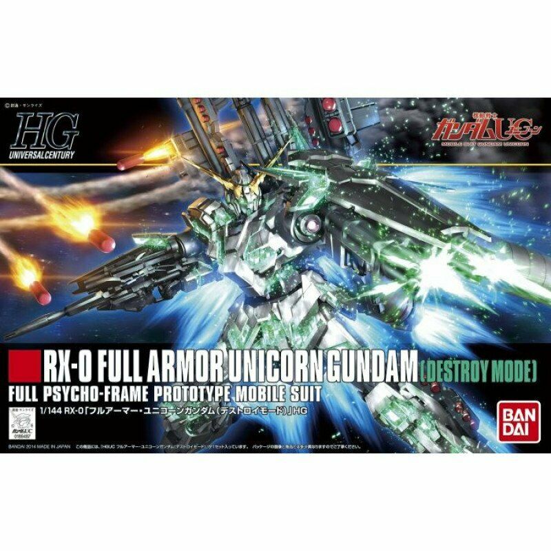 HGUC 1/144 #178 Full Armor Unicorn Gundam (Destroy Mode) New - Tistaminis