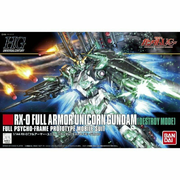 HGUC 1/144 #178 Full Armor Unicorn Gundam (Destroy Mode) New - Tistaminis