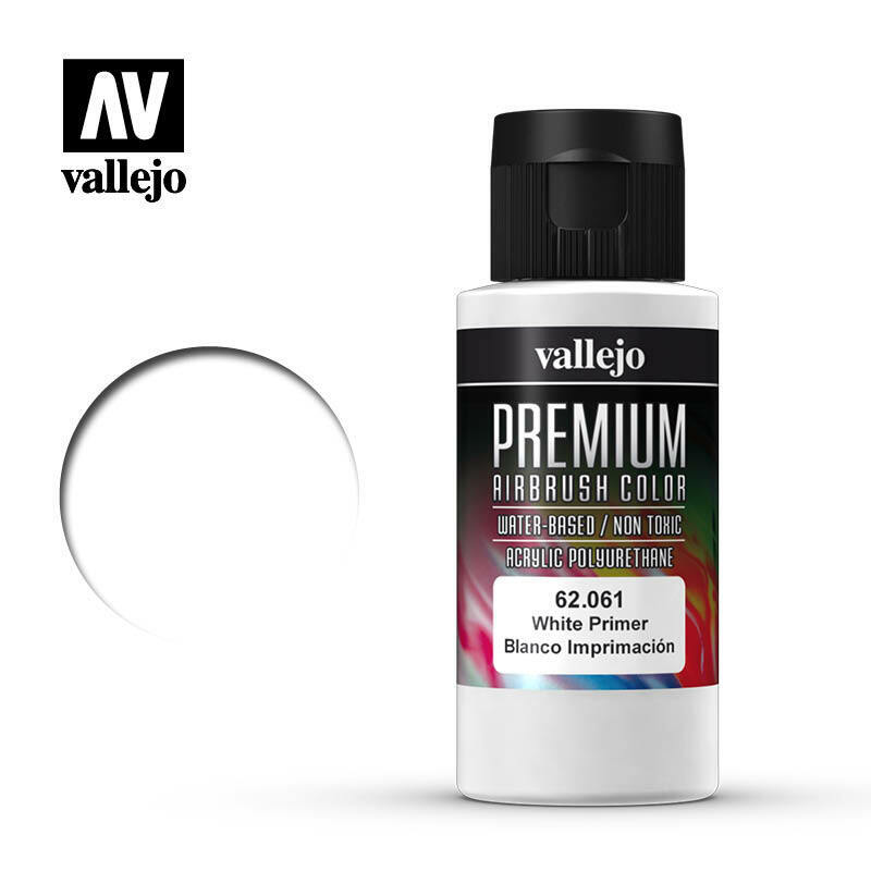 Vallejo Premium Color Paint White Primer - VAL62061 - Tistaminis