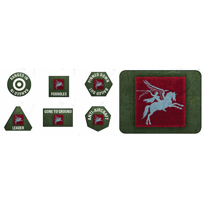 Flames of War 6th Airborne Division Dice Set New - TISTA MINIS