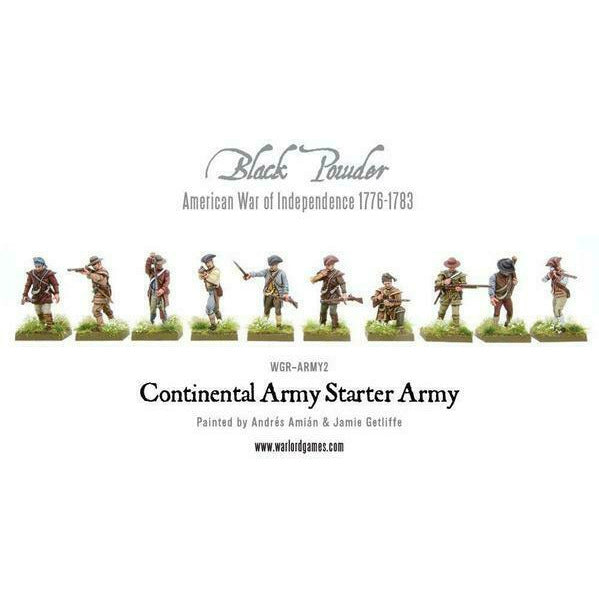 Black Powder Continental Army Starter Army New - TISTA MINIS