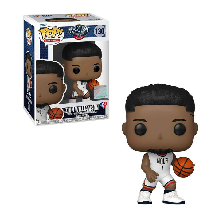 FUNKO POP NBA ZION WILLIAMSON (WHITE UNIFORM) #130 New - Tistaminis