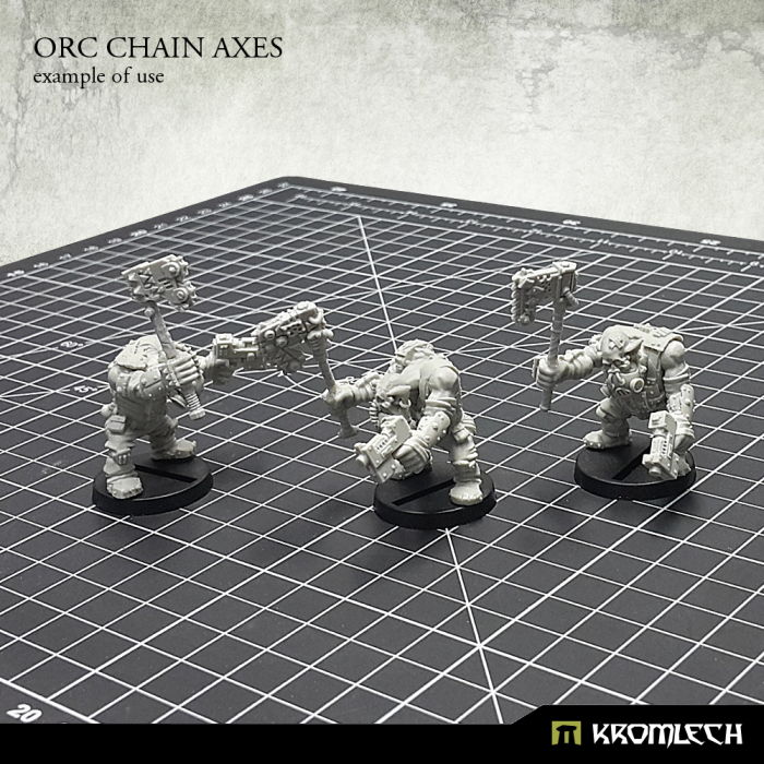 Kromlech Orc Chain Axes (10) New - TISTA MINIS