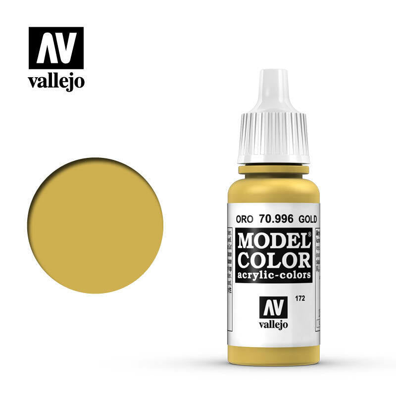 Vallejo Model Colour Paint Metallic Gold (70.996) - Tistaminis