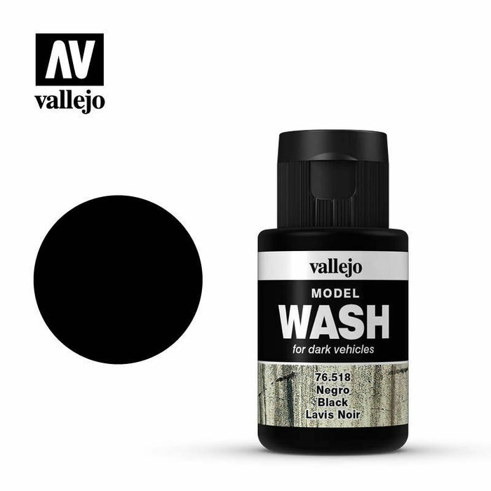 Vallejo Model Wash Black (76.518) - Tistaminis