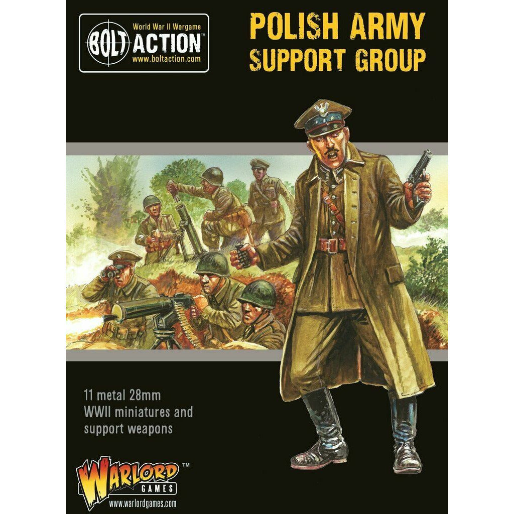 Bolt Action Polish Army Support Group New - TISTA MINIS