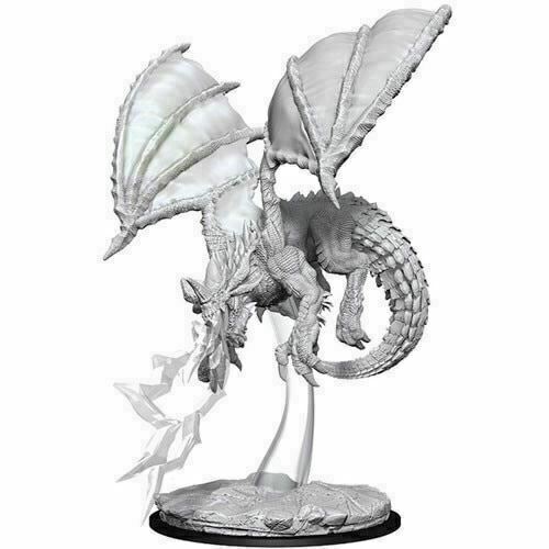 Dungeons and Dragons Nolzurs  Miniatures: Wave 11: Young Blue Dragon New - TISTA MINIS