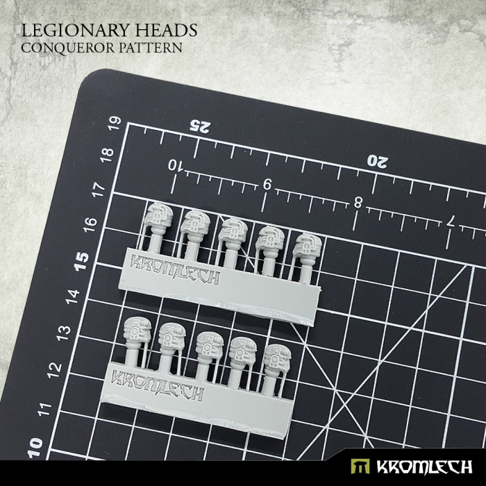 Kromlech Legionary Heads: Conqueror Pattern (10) New - TISTA MINIS