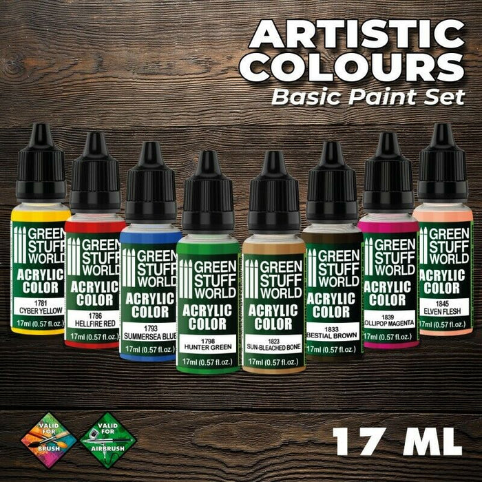 Green Stuff World Paint Set - Basic New - TISTA MINIS