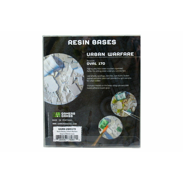 Urban Warfare Resin Bases Oval 170mm (x1) New - TISTA MINIS