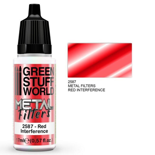 Green Stuff World Metallics Metal Filters - Red Interference - Tistaminis